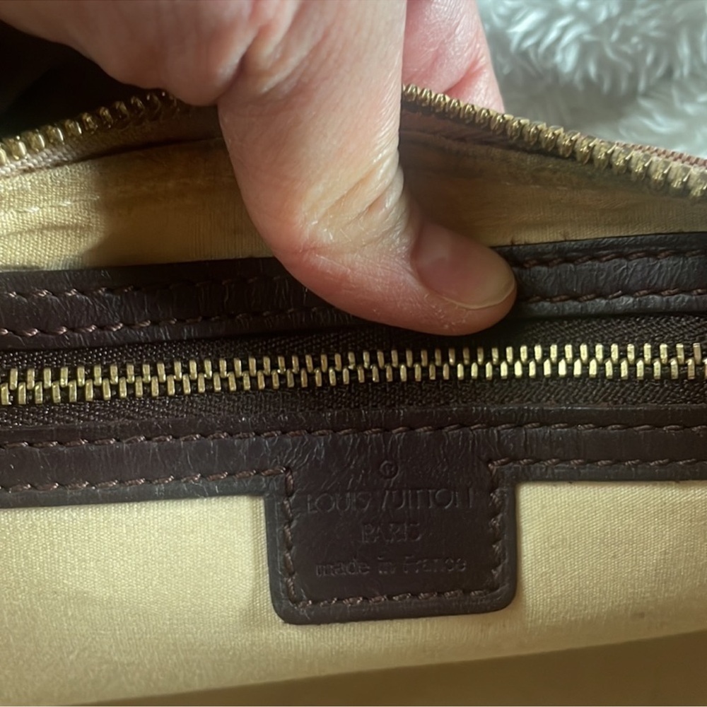 Vintage MiniLin Alma Louis Vuitton 
rare burgundy & pink oblong satchel - Picture 3 of 11